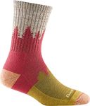 Darn Tough Women's Treeline Micro Crew Midweight with Cushion Hiking Sock (Style 1971) - Cranberry, Large