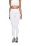 JUKEBOX Wearjukebox (take it Easy) Women's Full-Coverage Sports Leggings (White)-Gym Wear & Active Wear Workout Tights