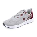 Bacca Bucci® Project Plus Running Walking Training Shoe Specially Developed for Wide and Large Foots | Only Big UK-11 to 15- Grey, Size UK15