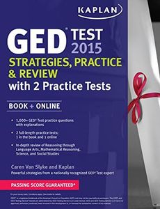 Kaplan GED Test 2015 Strategies, Practice, and Review with 2 Practice Tests: Book + Online