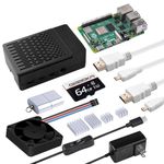 GeeekPi Starter Kit for Raspberry Pi 4 2GB, with Raspberry Pi 4 & Cooling Fan, Case 64GB Card, Card Reader,HDMI Cables and 18W USB C Power Supply