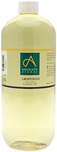 Absolute Aromas Olio di Semi d'Uva 1L - Puro, Naturale, Spremuto a freddo, Cruelty Free, Vegano, Senza OGM - Olio base per Massaggi e Idratante Naturale per Pelle, Capelli e Unghie (1L)