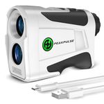 PEAKPULSE Golf Range Finder,1200 Yards Range Finder Golf with Magnetic and Rechargeable,6X Magnification,Flagpole Lock Vibration,Laser Rangefinder with Slope for Golfer