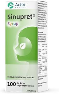 Sinupret Syrup 100ml - Clinically Proven Acute Colds, Flu and Sinusitis Treatment - Relieve Blocked/Stuffy Nose, Facial Pain and Post-nasal Drip - for 2 Years and Older