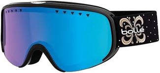 bollé - Scarlett, Black Shiny, Photochromic Vermillon Blue Cat 1 to 3, Small-Medium, Goggles, Feminine, Adult