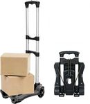 XINGHE Folding Hand Truck, 88lb/40kg sack truck Cart with 2 Wheels, Compact Trolley Portable sack barrow for Home Office Shopping Travel Use, Light Weight and Easy to Carry