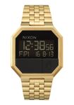 Nixon Men's A158502 Re-Run Digital Custom Multi-function Digital Module Gold Watch