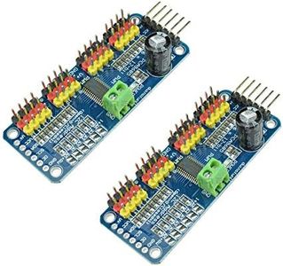 PCA9685 16 CH 12Bit PWM Servo Motor Driver Board Controller IIC Interface for Arduino Raspberry Pi Zero/Zero W/Zero WH/2B/3B/3B+ and Robot (2pcs)