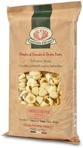 Rustichella d'Abruzzo Orecchiette - 500g Heritage Italian Wheat Pasta with Sweet Malty Flavor - Ideal for Broccoli Rabe & Meat Ragù - Durum Wheat from Abruzzo, 1 Pack