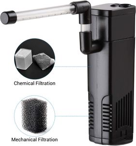 NICREW Aquarium Filter for 20-40L Tanks – Quiet Water Filtration