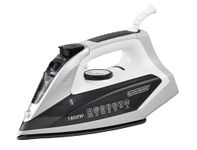 Black+Decker Steam Iron | 1800 Watt, 220 ml, 2 Yrs Warranty | Iron for Clothes, Iron, Iron Box, Steam Press, Press with Anti Drip, Non-Stick Ceramic Sole (Black+White)