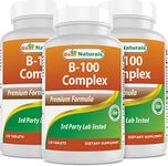 Best Naturals B 100 Complex 120 Tablets (120 Count (Pack of 3))