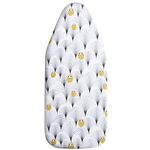 MZXcuin Small Ironing Board Cover Scorch Resistant, Cotton Table top Ironing Cover with Padding Heat Reflective Heavy Duty Pad (Owl, 12.5"x32")