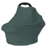 Nursing Cover for Car Seat Cover Baby - Multi-use Breastfeeding Cover Carseat Canopy Cover (roman green)