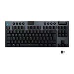 Logitech G915 LIGHTSPEED TKL Tenkeyless Wireless Mechanical Gaming Keyboard with low profile GL-Tactile key switches, LIGHTSYNC RGB, Ultra thin design, 40+ hours battery life, QWERTY UK Layout - Black