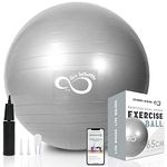 Live Infinitely Yoga Ball Chair, PVC Material, Anti-Burst Construction, 2200 lbs Weight Capacity, 20" Diameter