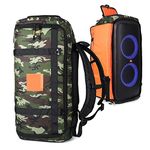 Generic Travel Carry Case Storage Bag Compatible with JBL PARTYBOX 310 Speaker and Accessories, Portable Speaker Carrying Tote Bag Dust Protective Cover Backpack (Camouflage)