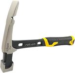 Rolson 10435 Solid Forged Brick Hammer, Black, Metallic, Yellow, 20 oz (560g)