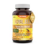 Herba Royal Jelly Capsules 1000mg - 120 Soft Gel | All Natural & Pure Royal Jelly Supplement with 10-HDA (Hydroxy-D-Decenoic Acid) | Source of Antioxidants | Made in Canada | 120 Softgels