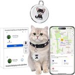 HIMS GPS Tracker for Cats/Dog-Cat Tracker Collar-Pet Tracker for Cats,Market Leading Pet GPS Location Tracker | No Charging Required | No Monthly Fee | Waterproof | Works with Any Collar