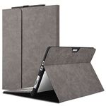 xisiciao 13 Inch Case for Microsoft Surface Pro 8 (2021) with Stylus Holder, Ultral Thin Lightweight Business Portfolio, Compatible with Type Cover Keyboard. (13 Inch, Grey)