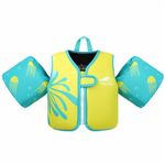 Gogokids Kids Swim Vest Arm Bands, Toddlers Swimming Float Jacket with Two Armbands Children Swimming Buoyancy Flotation for 2-6 Years/10-30 KG Perfect for Pool, Swim Lesson, Beach and Water Party