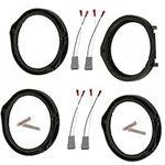 Car Speaker Connector Harness Adapter Set for Honda Civic - Speaker Adapter Board + Wiring Harness, 4 Pairs Speaker Wiring Harness Adapter