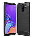 Zapcase Back Cover Case for Samsung Galaxy A6 Plus | Compatible for Samsung Galaxy A6 Plus Back Cover Case | 360 Degree Protection | Soft and Flexible (TPU | Matte Black)