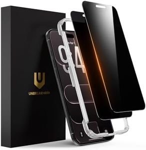 UNBREAKcable Privacy Screen Protector for iPhone Air, Full Coverage Shatterproof Tempered Glass [True 28°Anti Spy] [9H Hardness] [Installation Frame] Private Protector for iPhone Air 6.5" - 2 Pack
