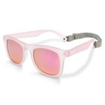 JAN & JUL Polarized Sunglasses for Infant Girl, with Strap (S: 6 Months-2 Years, Frosty Lavender Aurora)