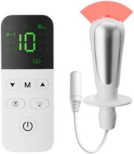 3-in-1 Pelvic Floor Toner for Women - EMS, Red Light & Vibration, Rechargeable Kegel Exerciser for Bladder Control, Incontinence & Postpartum Recovery, Strengthens Deep Muscles
