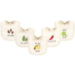 Touched by Nature Unisex Baby Organic Cotton Bibs, Taco, One Size