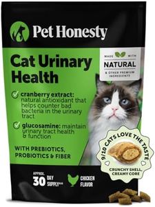 Cat Urinary Tract Health Crunchy & Creamy Chews - Promotes Healthy Digestion & Normal Bladder Function with Cranberry, Antioxidants, & Probiotics - Kidney + Bladder Support Supplement (30 Day Supply)