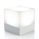 enevu Portable Dimmable, Colour Changing LED Cube Bedside Night Light with Adjustable Mood, Multiple Settings, Battery Operated for Kids Bedrooms, Nurseries (White)