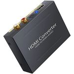 LiNKFOR HDMI Audio Extractor HDMI to Toslink Analog Stereo R/L Audio Converter