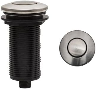 Strictly Sinks Garbage Disposal Air Switch �– Sink Top Garbage Disposal Button for Kitchen Sink, Brushed Nickel Air Switch for Garbage Disposal (1-3/4 x 1-3/4 x 1 Inch)