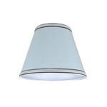 Aspen Creative 32040A Transitional Hardback Empire Shape Spider Construction Lamp Shade in Light Blue, 9" Wide (5" x 9" x 7")