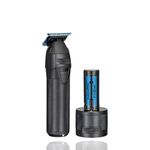 BabyLiss Pro FXONE Skeleton Metal Black Trimmer Detail Cutting Machine | T-Blade Hair Clipper | FX799MBE