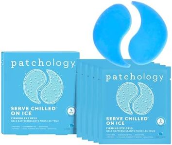 Patchology Iced Cooling Under Eye Mask Patches with Peptides, Cloudberry Oil and Bakuchiol. Cool eye gels to firm skin and soothe, reduce fine lines and under eye bags - by Patchology - 5 Pair