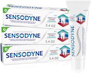 Sensodyne Toothpaste Sensitivity Gum and Enamel, Triple Protection, Refreshing Fluoride Toothpaste, Mint Flavor - 3.4 Ounces x 3