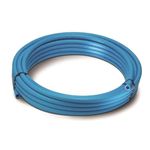 25 mm x 100 m Coil Blue MDPE Cold Water Mains Supply Pipe