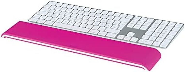 Leitz Ergo Wow Adjustable Keyboard Wrist Rest, Two Height Settings, Pink/White, 65230023