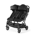 Summer Infant 3DPac CS+ Stroller, Lightweight One-Hand Compact Fold, Carseat Compatible, Black, Double (32853)