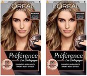 L’Oréal Paris Luminous Colour Balayage Kit, Highlights Shade 3 for Natural Dark Blonde to Light Brown Hair, Smoky Root Effect, Expert Applicator Included, Preference Techniques, 1 Application
