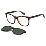 POLAROID Womens Square Sunglasses Havana Frame, Green Lens (53) - Pack of 1