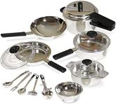 Casdon Toy Pots and Pans Set Chrome Effect 502