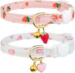 2 Pack Cotton Breakaway Cat Collar,