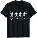 Spooky Dancing Skeletons Classic White Halloween T-Shirt T-Shirt