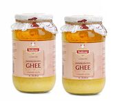 Indicow Organic Dairy A2 Cow Ghee | (2 Packs Of 1 Litre) | Bilona Ghee | Grass Fed Desi Cows | Kankrej Cows | 100% Pure And Chemical Free | Bilona Curd-Churned, Cruelty-Free, Ayurvedic