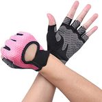 flintronic Gym Gloves, Breathable Training Gloves with Microfiber Fabric, No-Slip Silicone Padded Palm Protection and Extra Grip, Fitness Gloves for Men&Women, Weight Lifting/Cross Fit/Cycling